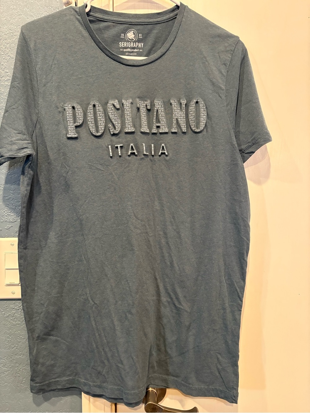 Men's Short-Sleeve Graphic Tee — Charcoal Blue